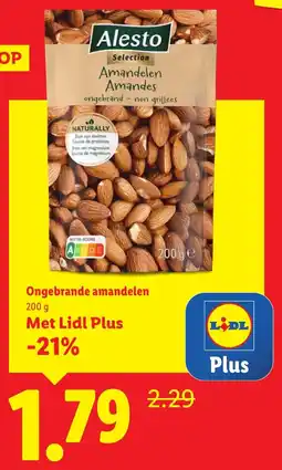 Lidl Ongebrande Amandelen aanbieding