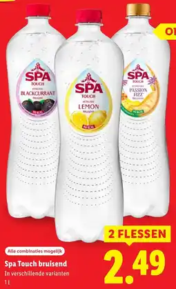 Lidl Spa Touch bruisend aanbieding
