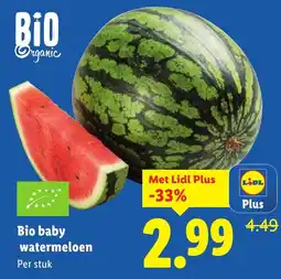 Lidl Bio baby watermeloen aanbieding