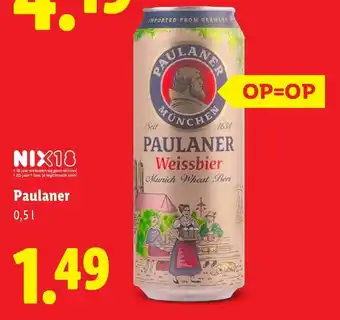 Lidl NIX18 Paulaner aanbieding
