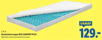 Lidl Koudschuim topper Big Comfort Plus aanbieding