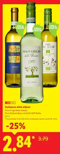 Lidl NIX18 Italiaanse witte wijnen aanbieding