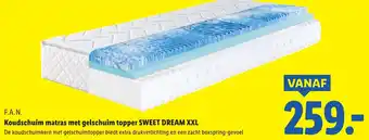 Lidl Koudschuim matras met gelschuim topper Sweet dream XXL aanbieding
