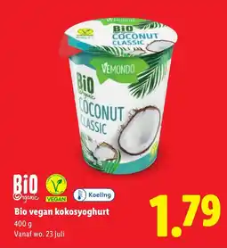 Lidl Bio vegan kokosyoghurt aanbieding