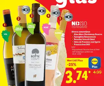 Lidl NIX18 Diverse Zomerwijnen aanbieding