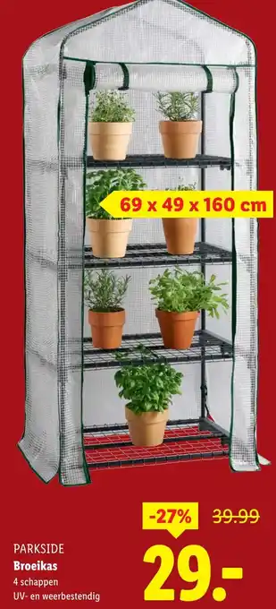 Lidl PARKSIDE Broeikas aanbieding