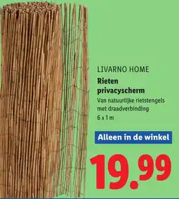 Lidl Livarno home Rieten privacyscherm aanbieding