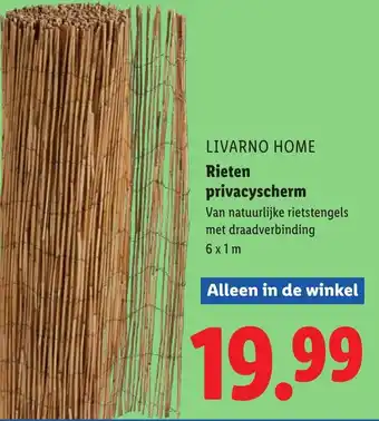 Lidl Livarno home Rieten privacyscherm aanbieding