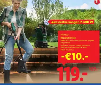 Lidl PARKSIDE Hogedrukreiniger aanbieding
