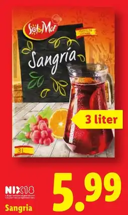 Lidl NIX18 Sangria aanbieding