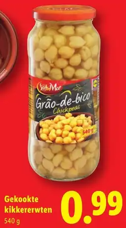 Lidl Gekookte Kikkererwten aanbieding