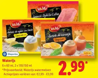 Lidl Waterijs aanbieding