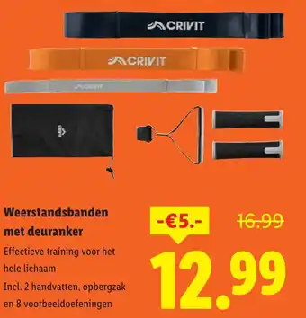 Lidl Weerstandsbanden met deuranker aanbieding