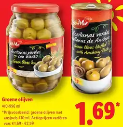 Lidl Groene Olijven aanbieding