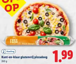 Lidl Kant-en-klaar glutenvrij pizzadeeg aanbieding
