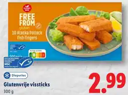 Lidl Glutenvrije vissticks aanbieding