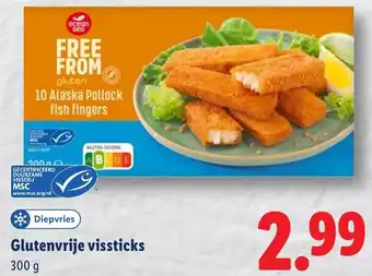 Lidl Glutenvrije vissticks aanbieding