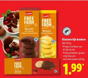 Lidl Glutenvrije koeken aanbieding