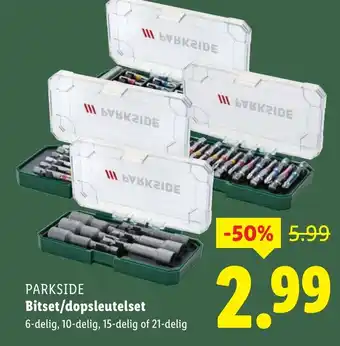 Lidl Parkside Bitset/dopsleutelset aanbieding