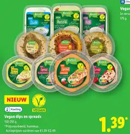 Lidl Vegan Dips en Spreads aanbieding
