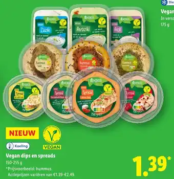 Lidl Vegan Dips en Spreads aanbieding