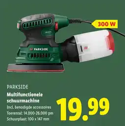 Lidl PARKSIDE Multifunctionele schuurmachine aanbieding