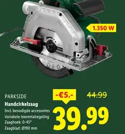 Lidl PARKSIDE Handcirkelzaag aanbieding