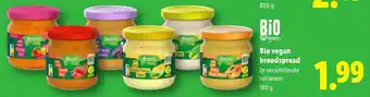 Lidl Bio vegan broodspread aanbieding