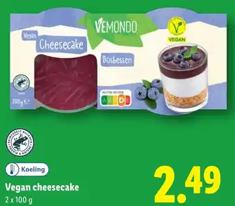 Lidl Vegan Cheesecake aanbieding