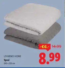 Lidl Livarno home sprei aanbieding