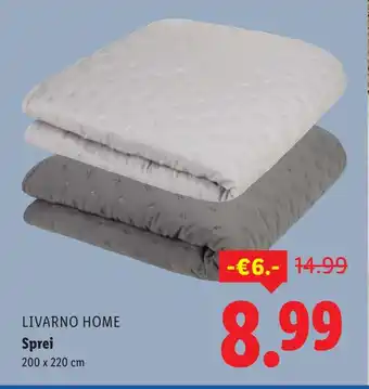 Lidl Livarno home sprei aanbieding