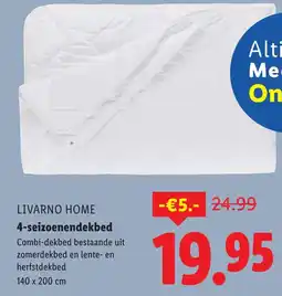 Lidl Livarno home 4-seizoenendekbed aanbieding