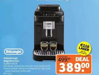 Albert Heijn DeLonghi Volautomaat Magnifica Evo aanbieding