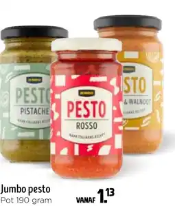 Jumbo Jumbo pesto aanbieding