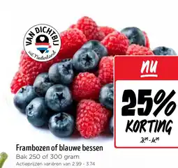 Jumbo Frambozen of blauwe bessen aanbieding