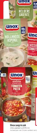Jumbo Unox soep in zak aanbieding