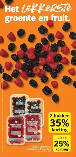 Albert Heijn Alle AH Bramen en Nederlandse frambozen aanbieding