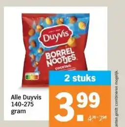 Albert Heijn Alle Duyvis 140-275 gram aanbieding