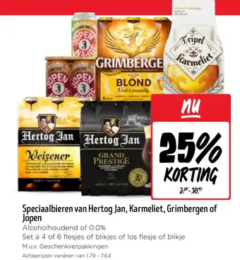 Jumbo Speciaalbieren van Hertog Jan, Karmeliet, Grimbergen of Jopen aanbieding