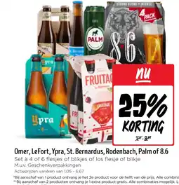 Jumbo Omer, LeFort, Ypra, St. Bernardus, Rodenbach, Palm of 8.6 aanbieding