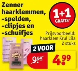 Kruidvat Zenner Haarklemmen, spelden, clipjes en schuifjes aanbieding