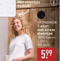 ALDI UP2FASHION T-shirt met strass steentjes aanbieding