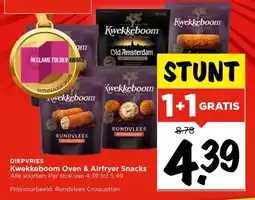 Vomar Voordeelmarkt DIEPVRIES Kwekkeboom Oven & Airfryer Snacks aanbieding