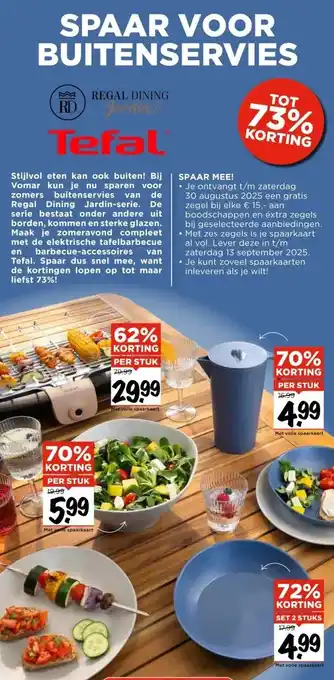 Vomar Voordeelmarkt SPAAR VOOR BUITENSERVIES aanbieding