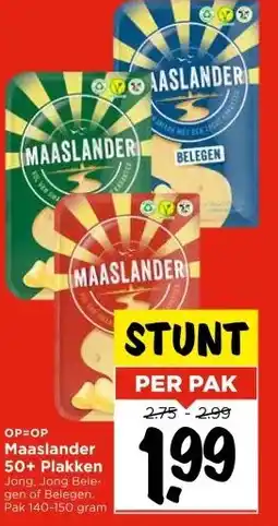Vomar Voordeelmarkt Maaslander 50+ Plakken aanbieding