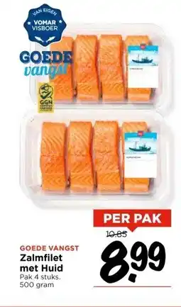 Vomar Voordeelmarkt GOEDE VANGST Zalmfilet met Huid aanbieding