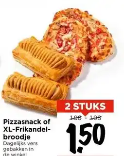 Vomar Voordeelmarkt Pizzasnack of XL-Frikandel- broodje aanbieding