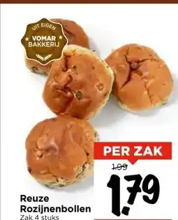 Vomar Voordeelmarkt Reuze Rozijnenbollen aanbieding