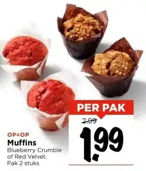 Vomar Voordeelmarkt Muffins aanbieding