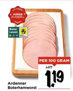 Vomar Voordeelmarkt Ardenner Boterhamworst aanbieding